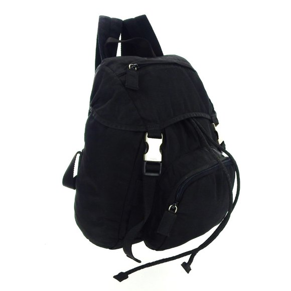 PRADA Nylon Black Drawstring Backpack Italy - Picture 2 of 9